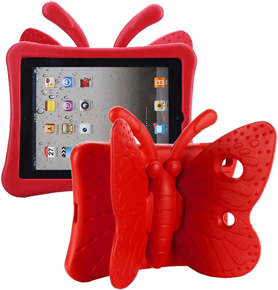Coque en silicone pour enfants papillon pour iPad 7/8/9 (7e/8e/9e génération) 10,2 Coque en silicone pour enfants papillon pour iPad 7/8/9 (7e/8e/9e génération) 10,2